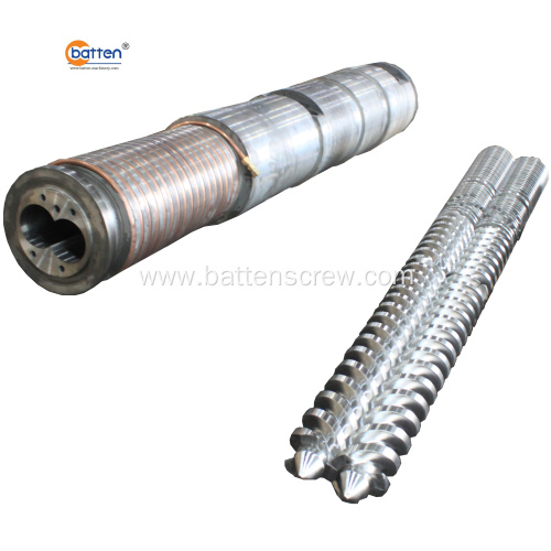 twin screw barrel set for rigid PVC extrusion